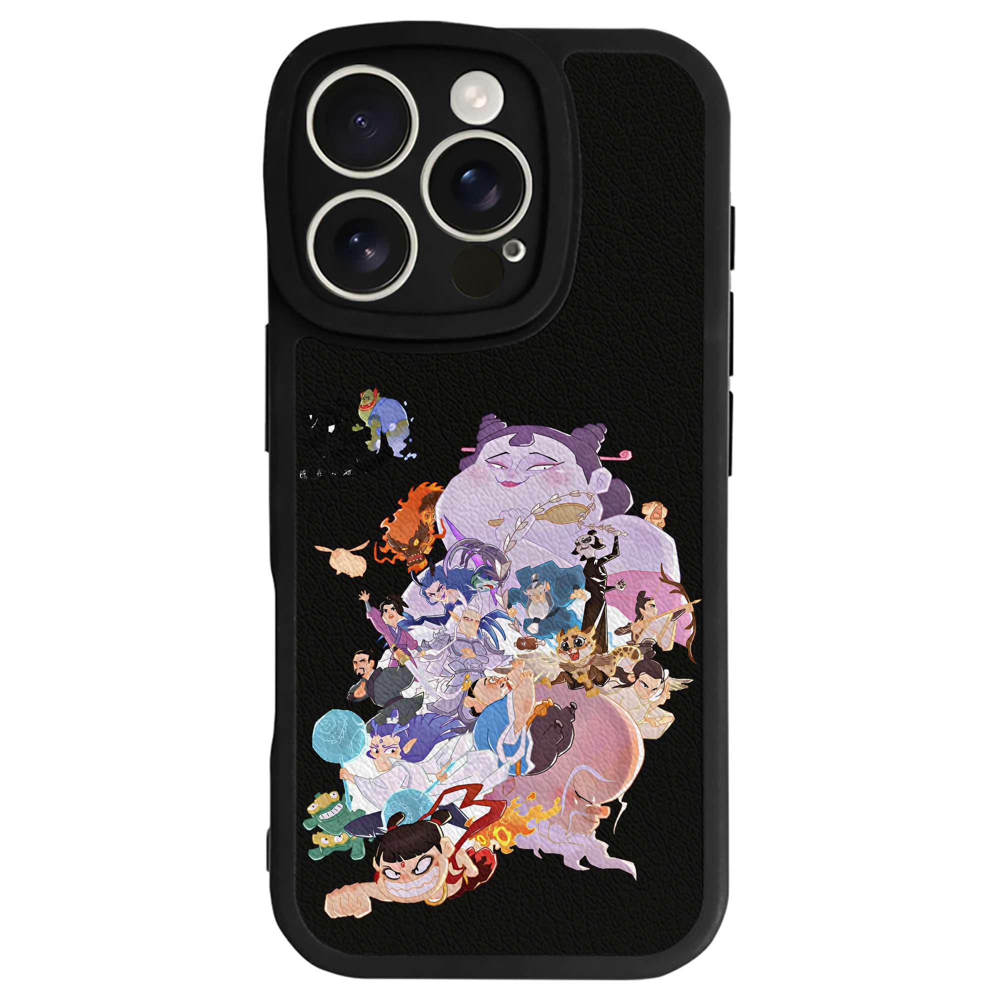 （画像用） Ne Zha 2 ナタ 魔童の大暴れ 【iPhone 16シリーズ対応】シリコンスマホケース（レザー調） 材質：シリコン